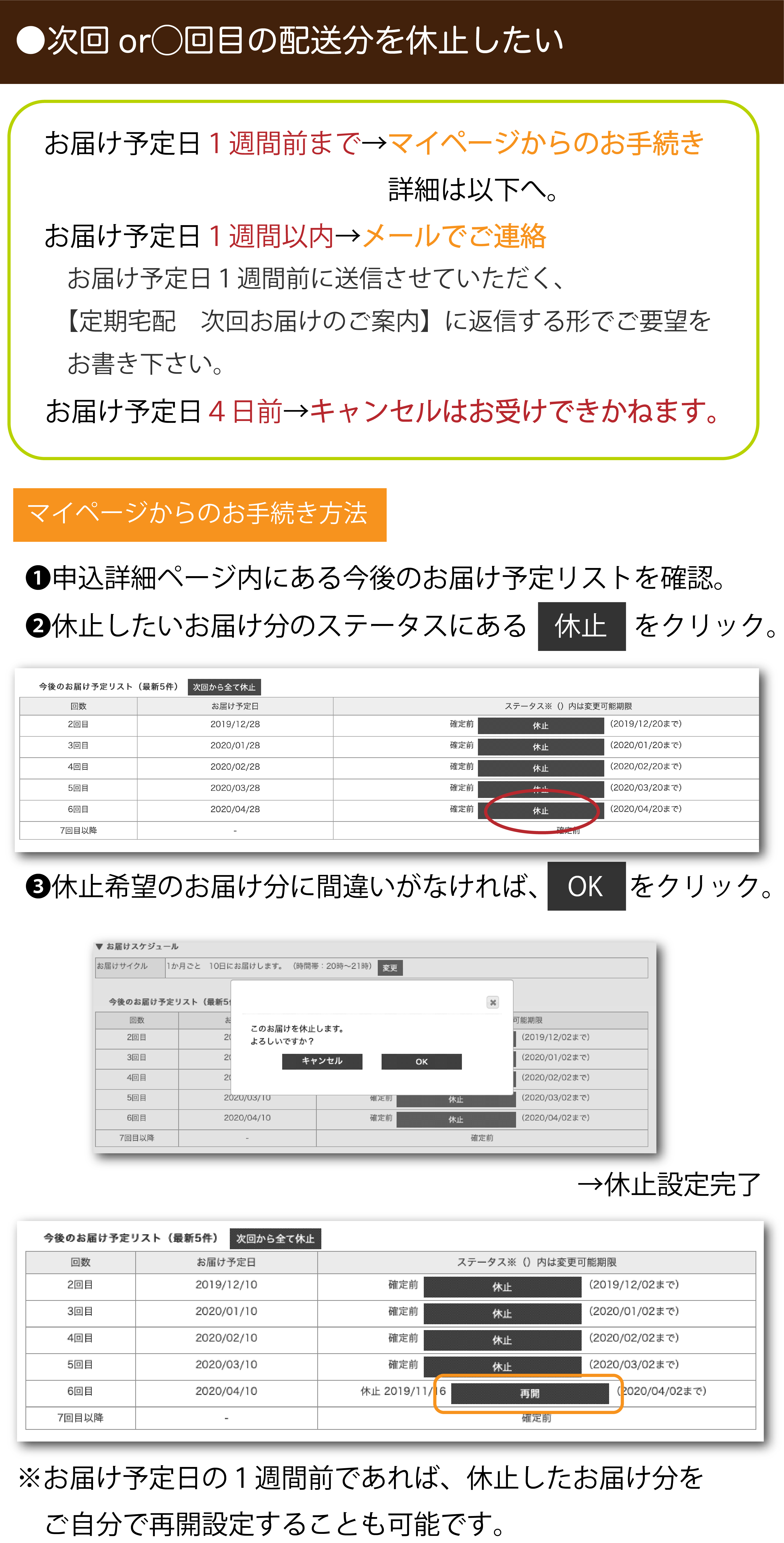 マイページ操作方法3